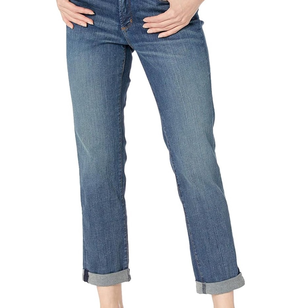 NYDJ Jessica Boyfriend Relaxed Lift Tuck Jeans Women's Size 12 Pioneer Wash